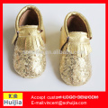Hot sell baby girl Sequin leather Moccasins wholesale baby moccasins shoes Silver Toddler Moccasins baby shoes cmoccasins shoes